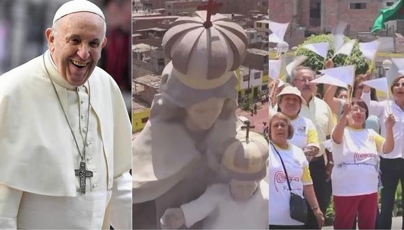 Vecinos chalacos esperan que Papa rompa el protocolo y bendiga imagen de la Virgen del Carmen (VIDEO)