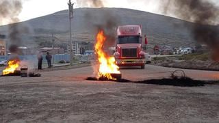 Bloqueo del Corredor minero se retomará hoy a media noche en Espinar