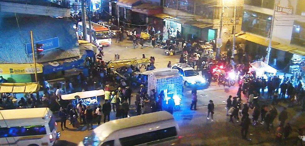 Policía resguarda mercados de Huancayo tras anuncio de saqueos (VIDEO)