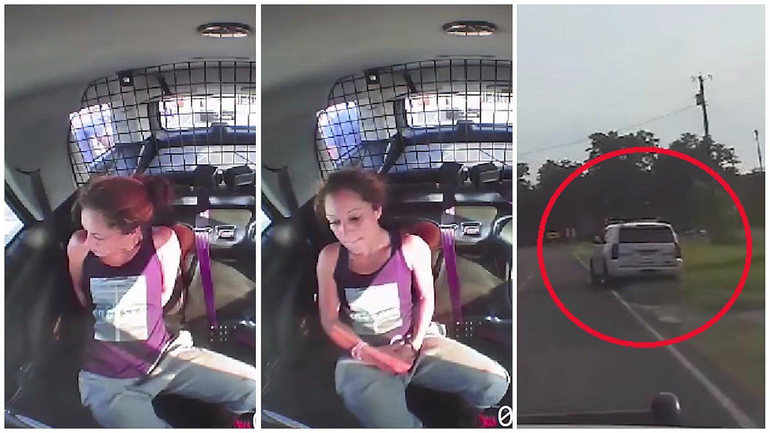 YouTube: fue detenida, se quitó las esposas y huyó en el patrullero de la forma más insólita (VIDEO)