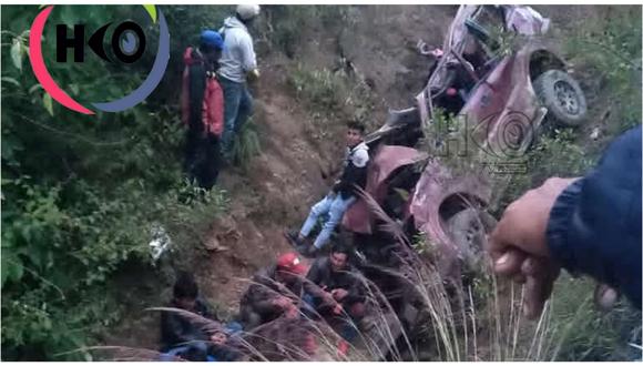 Accidente de tránsito se registró cerca del caserío de Succhacentro, en el distrito de Cochorco. (Foto: HCO TV Huamachuco)