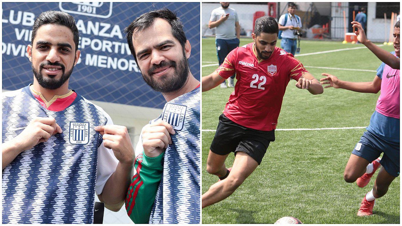 Alianza Lima: empresario árabe visitó Matute y se animó a jugar un partido (FOTOS)