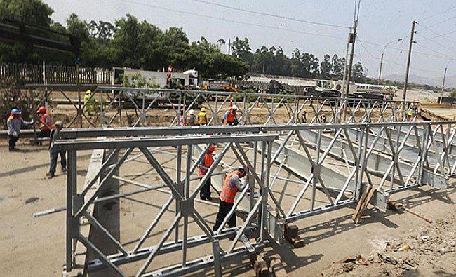 ​Huachipa: nuevo puente Las Torres estará listo en un mes, según el MTC