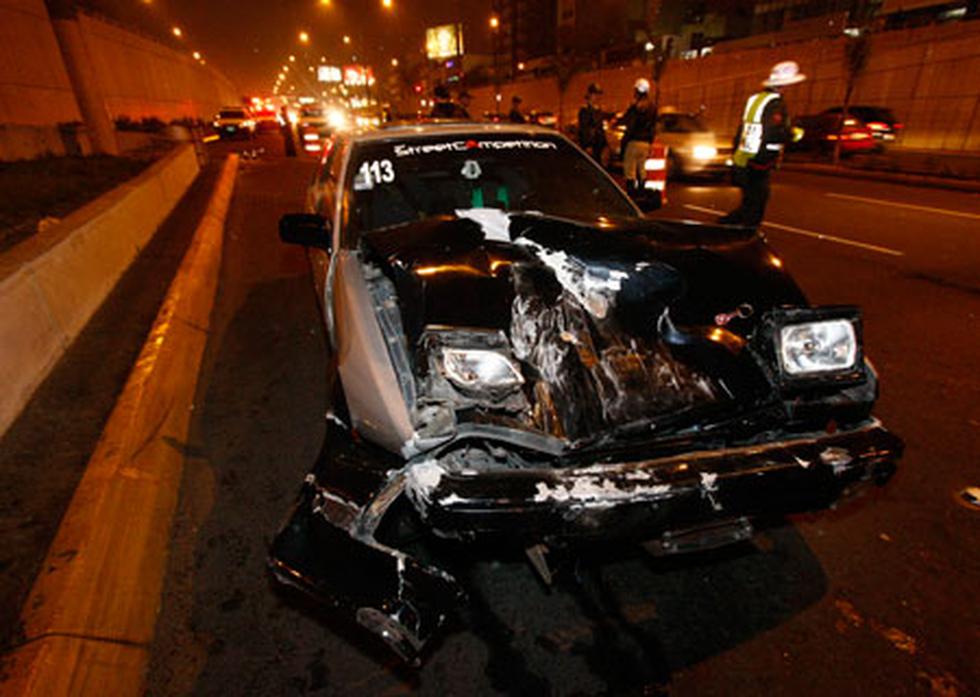Accidente en San Borja deja tres heridos