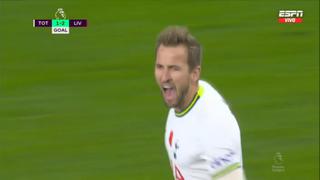 Liverpool vs. Tottenham: gol de Harry Kane para el 1-2 de los ‘Spurs’ (VIDEO)