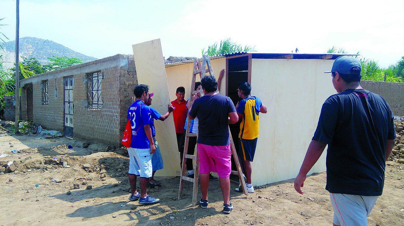 Trujillo: Buscan devolverle un techo a damnificados