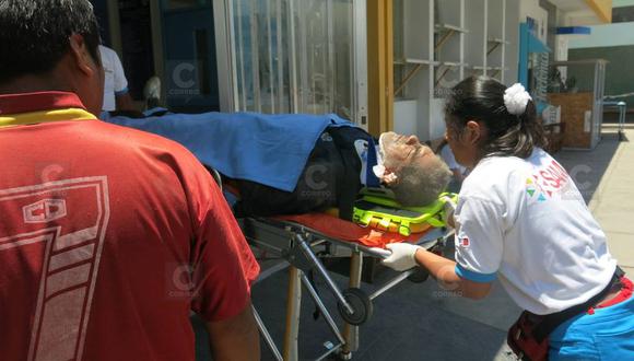 Tacna: Albañil sufre aparatosa caída del segundo piso