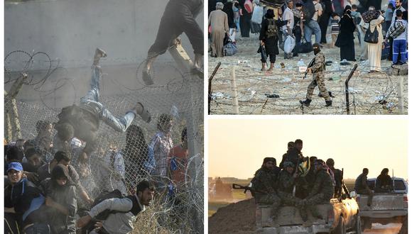 Los kurdos sirios pelean por ciudad fronteriza con Turquía, que acepta a refugiados