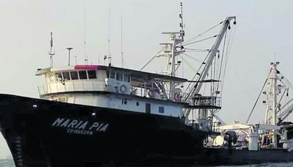 La nave María Pía había zarpado de Coishco rumbo a Pisco para extraer jurel y caballa para el consumo humano directo.