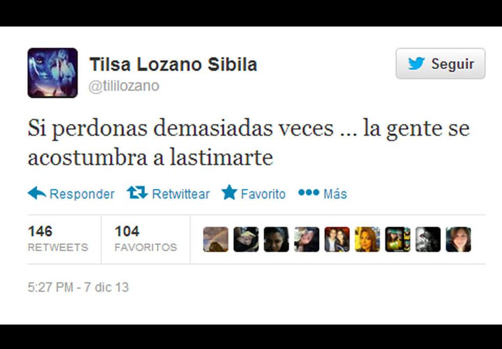 Tilsa Lozano continúa con las indirectas a través de Twitter (FOTOS)