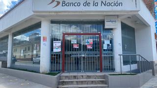 Banco de la Nación cierra por un mes su única agencia en Acobamba