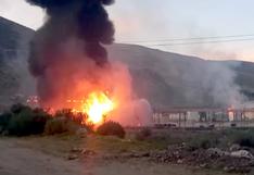 Las Bambas: desmanes en Challhuahuacho, pobladores incendian instalaciones y se dirigen a comisaría (VIDEO)