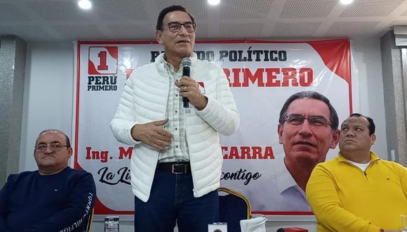 Expresidente llegó a la ciudad de trujillo y estuvo acompañado de dirigentes nacionales y regionales. (Foto: Johnny Aurazo)