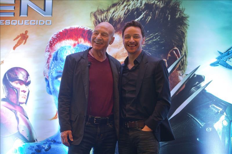 Actores Stewart y McAvoy presentan en Brasil X-Men, "Días del futuro pasado"