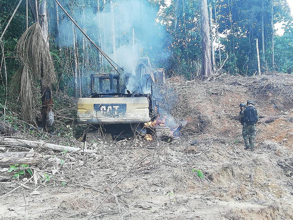Operación Mercurio: incautan maquinarias valorizadas en más de tres millones en Madre de Dios