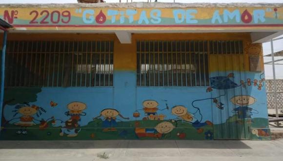 Los delincuentes aprovecharon la falta de vigilancia en la Institución Educativa 2209 “Gotitas de Amor”, ubicado en el centro poblado El Milagro.