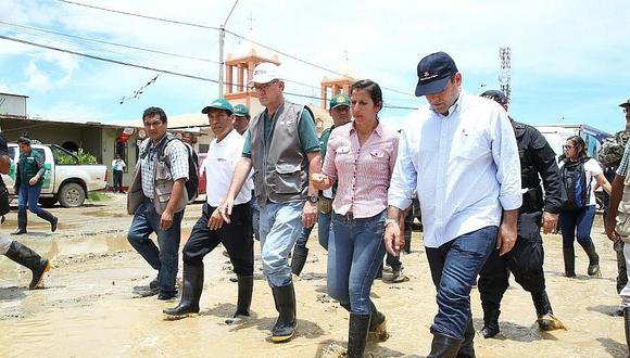 Ministro de Trabajo, Alfonso Grados y jefe del Gabinete supervisaron zonas damnificadas en Tumbes