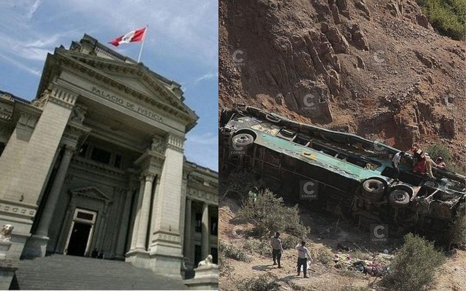 PJ dicta 7 meses de prisión preventiva a chofer de bus tras accidente que dejó 44 muertos