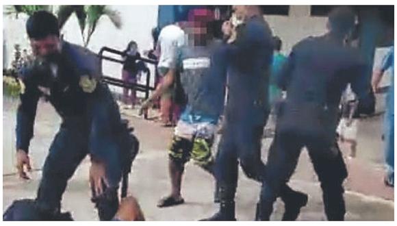 Tumbes: Golpean a efectivo policial durante un operativo
