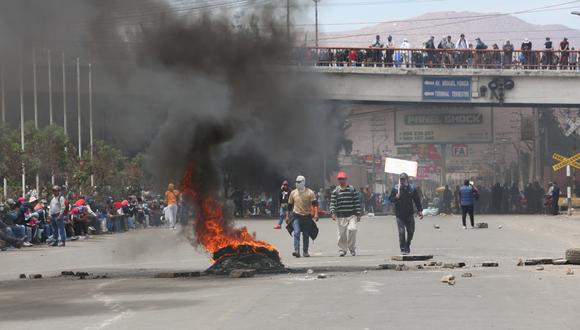 Protestas en Arequipa. (Foto: GEC)