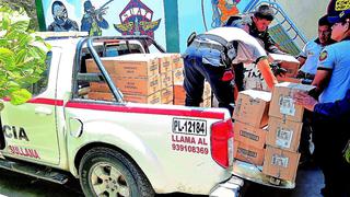 Policía de Sullana recupera más de S/ 700,000 en contrabando