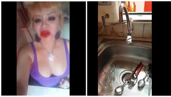 Susy Díaz, con su original estilo, pide "socorro" a Sedapal por falta de agua (VIDEO)