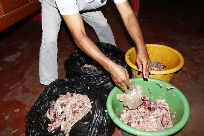 ​Iquitos: Decomisan cerca de 60 kilos de vísceras en mal estado 