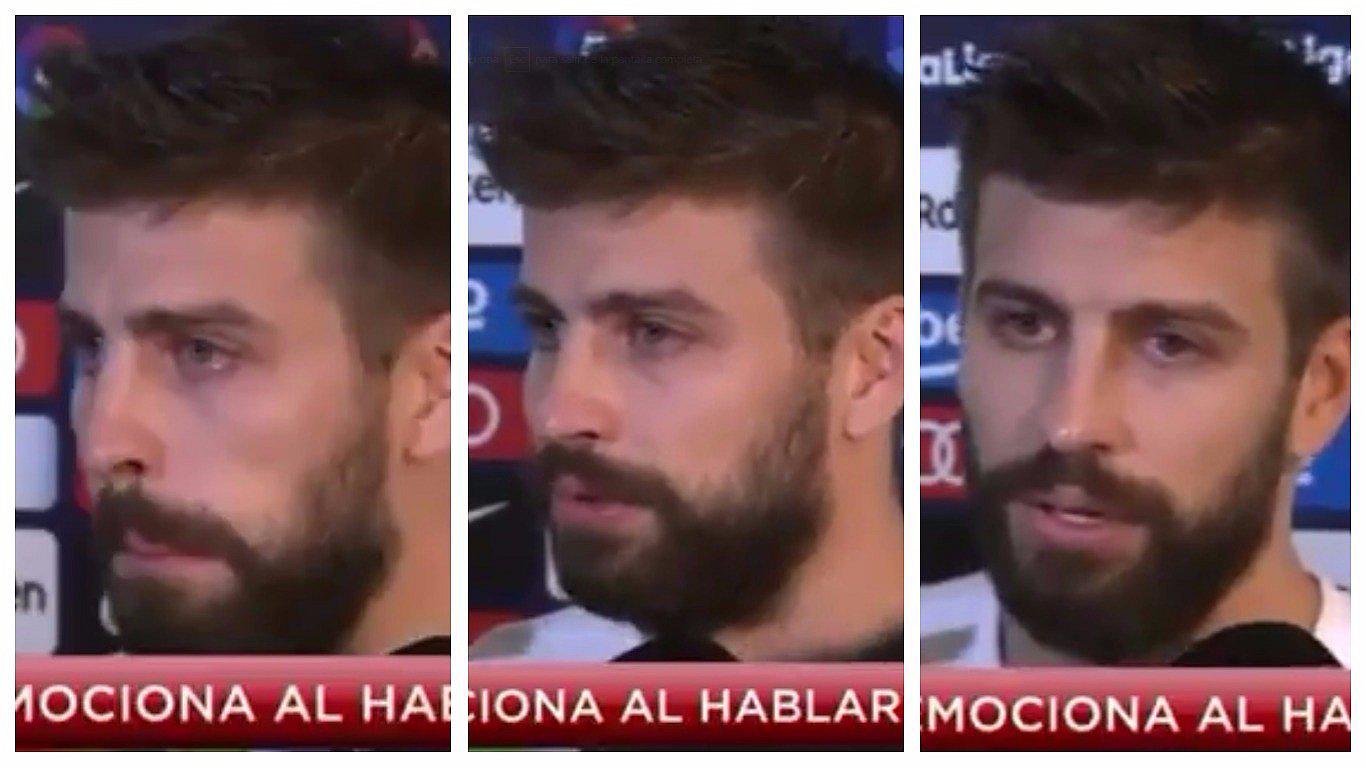Gerard Piqué rompió en llanto y dijo que podría alejarse de la selección española (VIDEO)