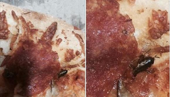 ​Conocido restaurante entregó pizza con cucaracha