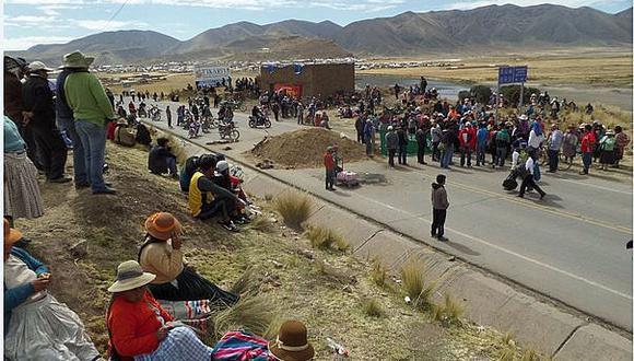 Juliaca: pobladores de distrito de Orurillo protestaron en rechazo a la minería en Ayaviri 