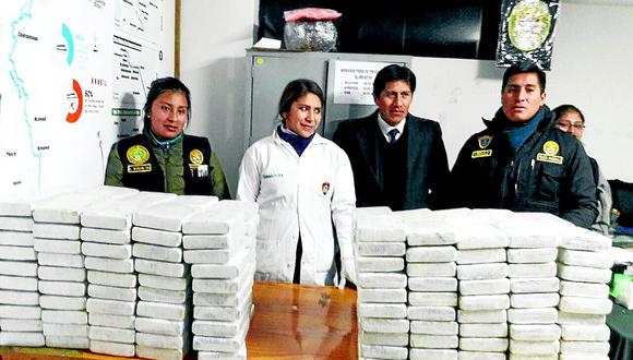  1 818 kilogramos droga fueron incautado en la región durante el año 2018