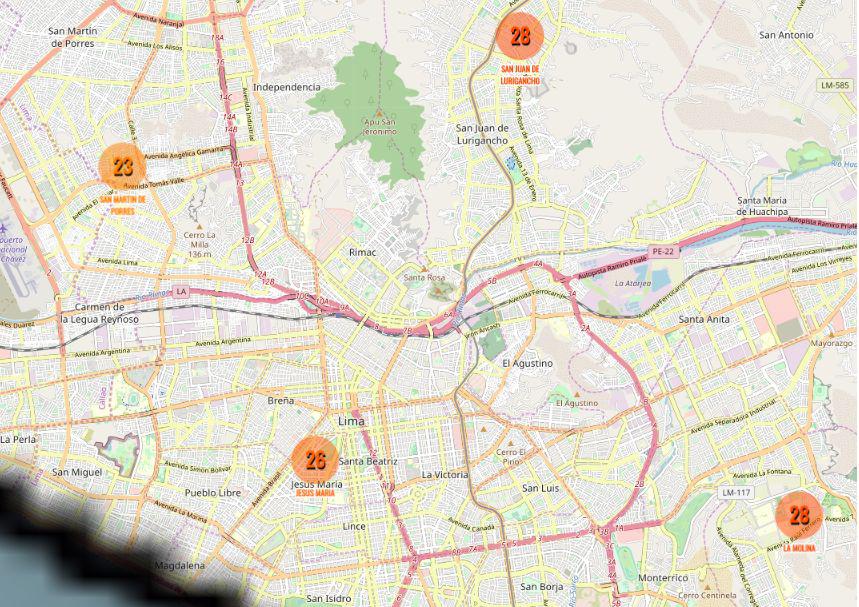 Lima Este registró 28°C de temperatura al mediodía, reportó el Senamhi. (Foto: Senamhi)