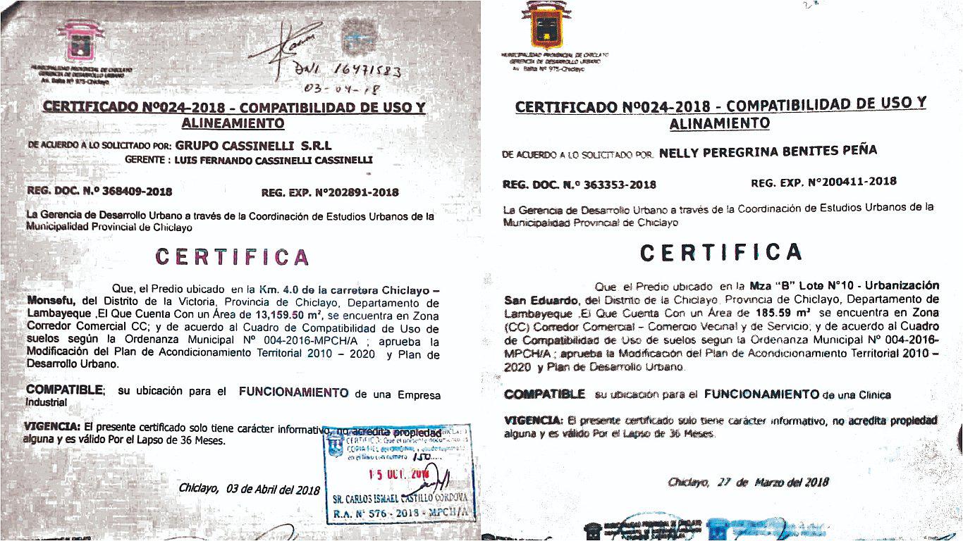Duplican certificado para favorecer a empresa industrial