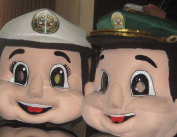 Polito y Polita en campaña educativa