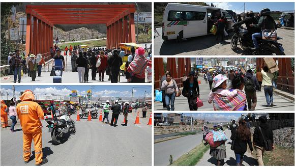 Carretera Central: Caminan un kilómetro para llegar a Huancayo (VIDEO)