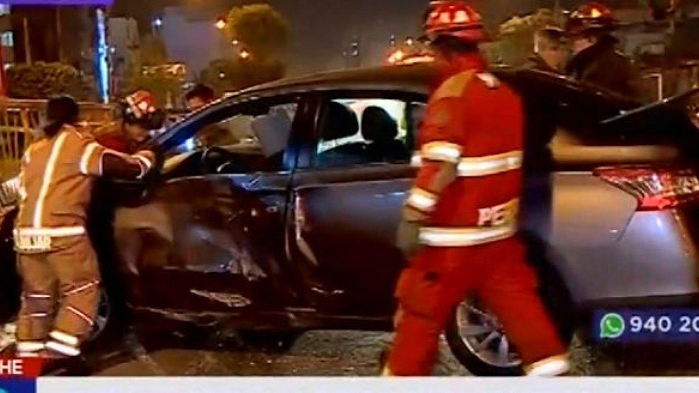 Magdalena: choque en la avenida Brasil deja tres heridos (VIDEO)
