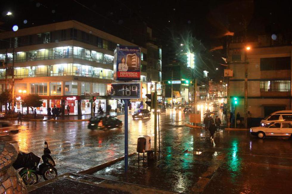 Lluvia de más de 7 horas azotó la ciudad de Huancayo (FOTOS)