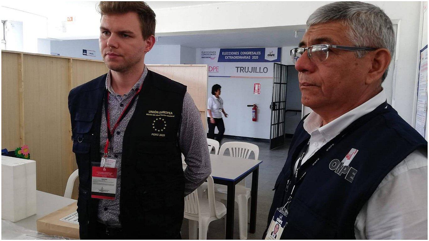 Unión Europea verifica el desarrollo de las elecciones desde la Onpe 