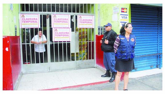 Chimbote: Clausuran temporalmente Galerias Alfa
