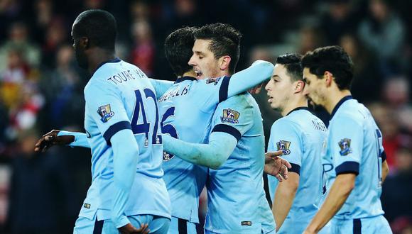 Manchester City goleó 4-1 al Sunderland por la Premier League