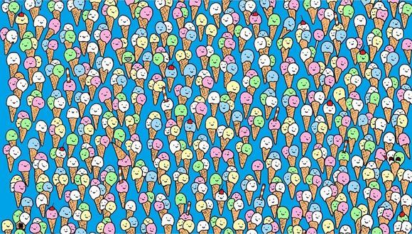 Reto viral: ¿puedes encontrar el chupetín en el mar de helados?  
