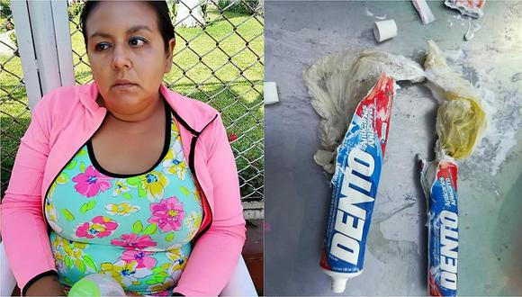 Mujer pretende ingresar droga al penal El Milagro en dos pastas dentales (VIDEO)