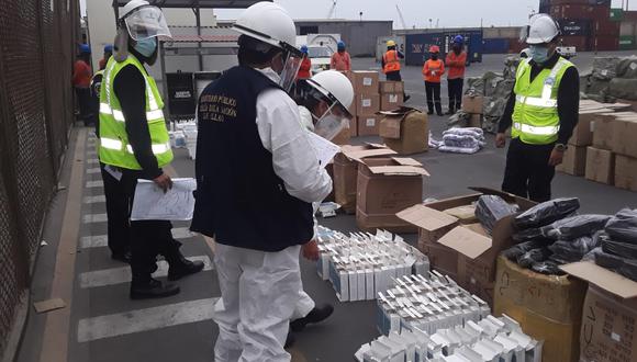 El material fue incautado en un almacén del Callao y luego trasladado a los almacenes de Aduanas, en Lurín. (Foto: PNP)