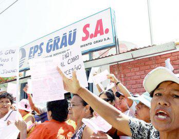 Devolverán recibos de agua a EPS Grau