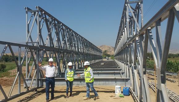 Chiclayo: Puente tablazos estará listo en la segunda semana de agosto