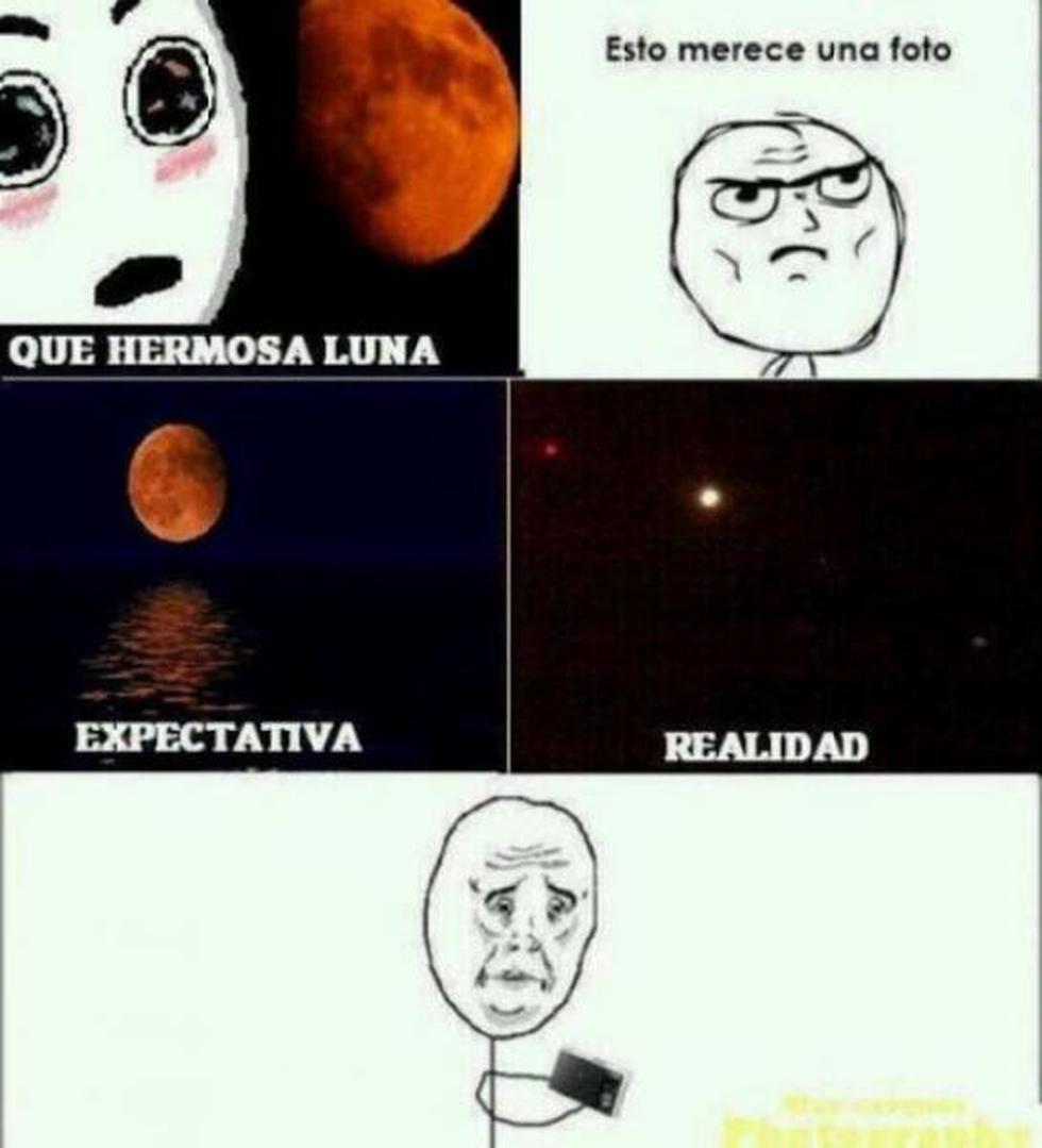 MEMES: Las mejores imágenes tras el fenómeno de la "luna roja"