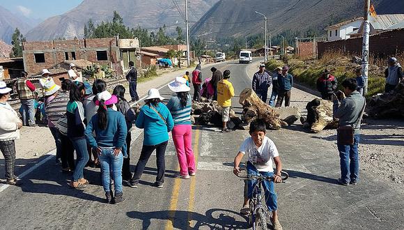Paro en Urubamba: Segundo día de protesta en el Valle Sagrado de Los Incas