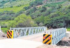 Culminan instalación de 30 puentes en Áncash
