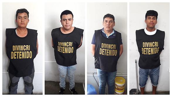 Detienen a integrantes de "Los injertos de Paita" que planificaban asaltar a empresarios pesqueros (FOTOS) 