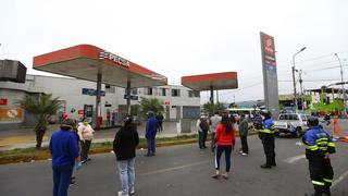 San Luis: reportan posible fuga de gas en el interior de grifo Pecsa (FOTOS)
